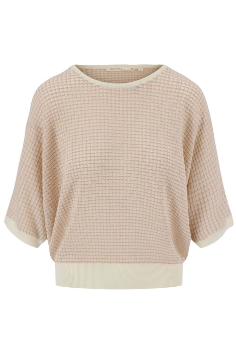 Zusss ronde hals brei trui met lurex